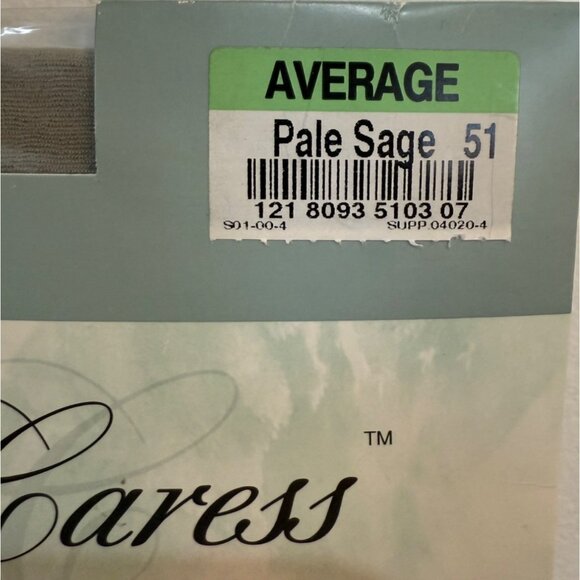 Worthington Control Top Silky Sheer Pantyhose Color Pale Sage Sandalfoot Size M - Picture 4 of 9